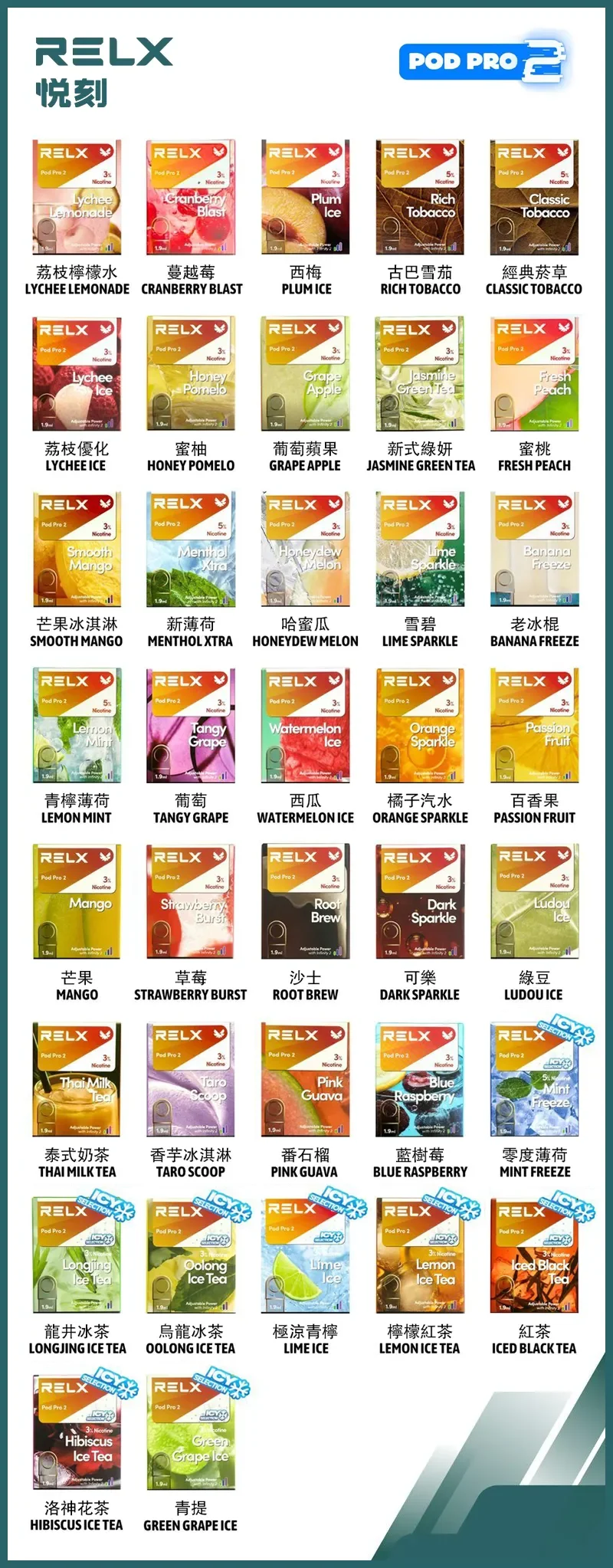 RELX悅刻6代煙彈口味齊全,台灣現貨 RELX悅刻6代煙彈口味齊全,台灣現貨
